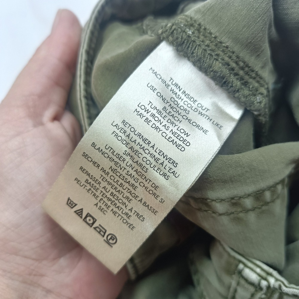 Pilcro and the Letterpress The Demilune Boot Olive Green Utility Pants 26 Casual - Picture 6 of 9